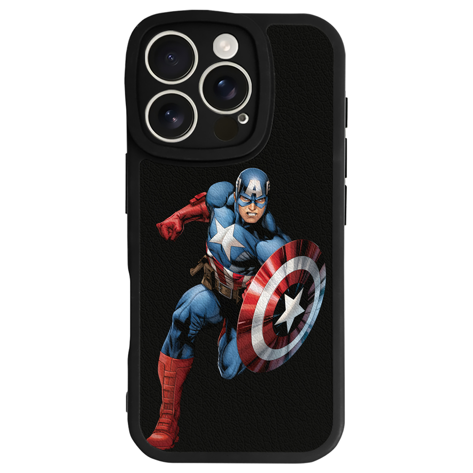 （画像用） アベンジャーズ The Avengers 【iPhone 16シリーズ対応】シリコンスマホケース（レザー調） 材質：シリコン